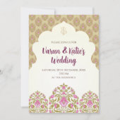 Indische Hochzeitseinladung Digital Hindu Hochzeit Einladung (Vorderseite)