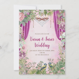 Indische Hochzeitseinladung Digitale Hindu-Einladu Einladung