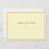 Indische Hochzeitseinladung Einladung (Rückseite)