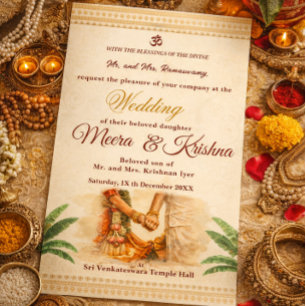Indische Hochzeitseinladung Einladung