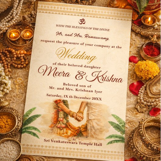 Indische Hochzeitseinladung Einladung