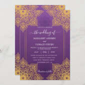 indische Hochzeitseinladung Einladung (Vorne/Hinten)