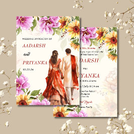 Indische Hochzeitseinladung Hindu Hochzeitseinladu Einladung