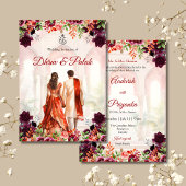 Indische Hochzeitseinladung Hindu Hochzeitseinladu Einladung