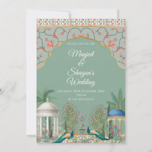 Indische Hochzeitseinladung Hinduistische Hochzeit Einladung