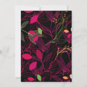 Indische Hochzeitseinladung Moderne Dynamik Save The Date (Rückseite)