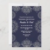 Indische Hochzeitsempfehlung Einladung (Vorderseite)