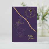 Indische Hochzeitsinspektion Einladung (Stehend Vorderseite)