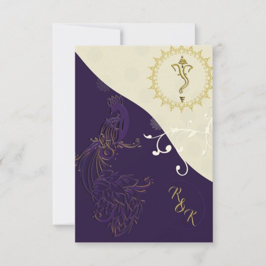 Indische Hochzeitsinspektion Einladung (Vorderseite)