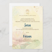 Indische Hochzeitskarte Digitale Hindukarte Einladung (Vorne/Hinten)