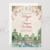 Indische Hochzeitskarte für indische Hochzeit Einladung (Vorne/Hinten)