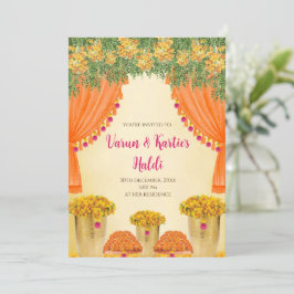 Indische Hochzeitskarten Einladungen zur Zeremonie