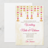 Indische Hochzeitskarten & Hochzeitskarten Einladung (Vorne/Hinten)