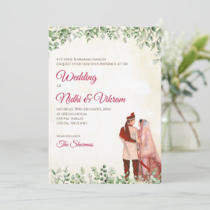 Indische Hochzeitskarten & Hochzeitskarten Einladung