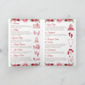 Indische Hochzeitsreise und Hochzeitsprogramm Programm (Innenseite)