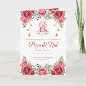 Indische Hochzeitsreise und Hochzeitsprogramm Programm (Vorderseite)