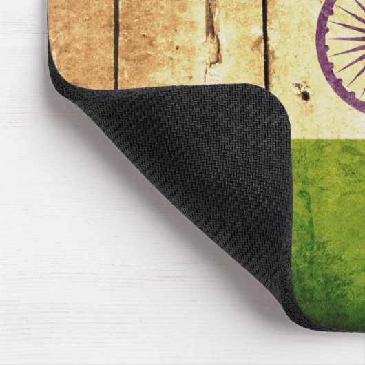 Indische Holzflagge Mousepad (Ecke)
