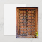 Indische Holztür (Vorne/Hinten)