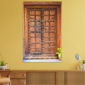 Indische Holztür Leinwanddruck (Insitu (Wohnzimmer))