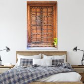 Indische Holztür Leinwanddruck (Insitu (Schlafzimmer))