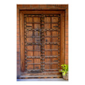 Indische Holztür Poster (Vorderseite)