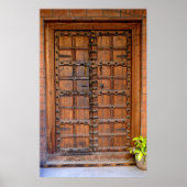 Indische Holztür Poster (Vorne)