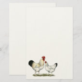Indische Hühner Briefpapier (Vorne/Hinten)