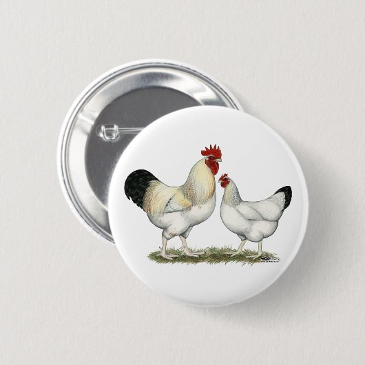 Indische Hühner Button (Vorne & Hinten)