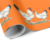 Indische Hühner Geschenkpapier (Rolleneckpunkt)