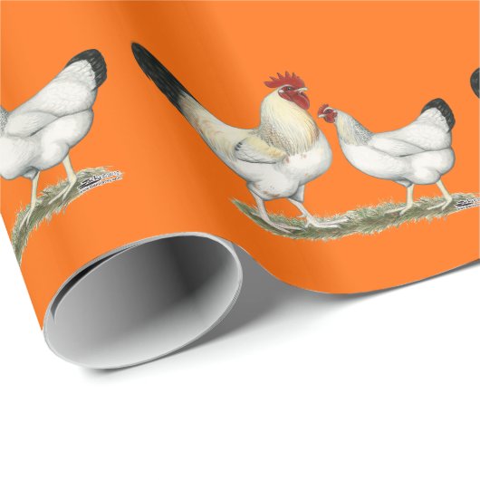 Indische Hühner Geschenkpapier (Rolleneckpunkt)