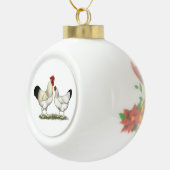 Indische Hühner Keramik Kugel-Ornament (Rechts)