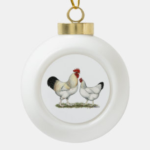 Indische Hühner Keramik Kugel-Ornament