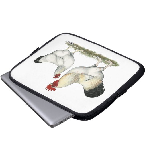 Indische Hühner Laptopschutzhülle (Vorne Knopf)