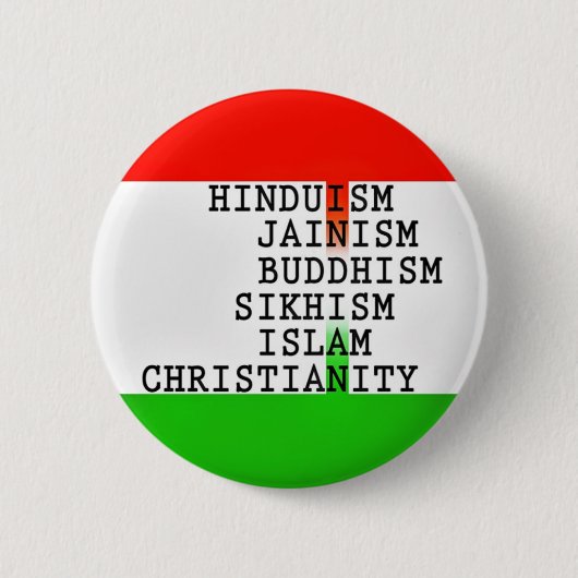 Indische Identitätsreligionen Button (Vorderseite)