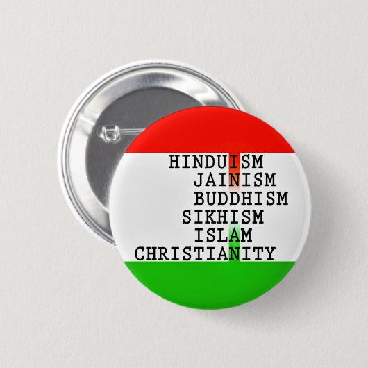Indische Identitätsreligionen Button (Vorne & Hinten)