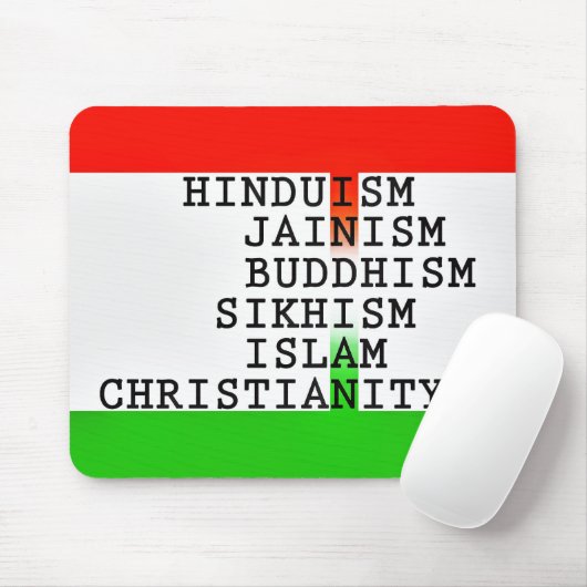 Indische Identitätsreligionen Mousepad (Mit Mouse)