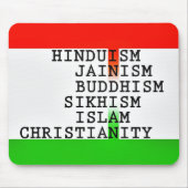 Indische Identitätsreligionen Mousepad (Vorne)