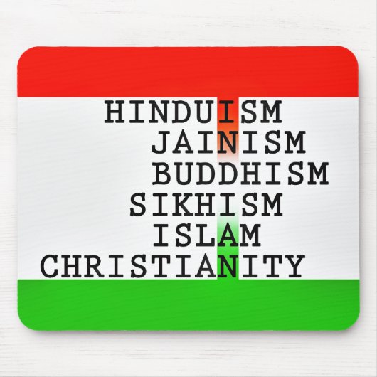 Indische Identitätsreligionen Mousepad (Vorne)