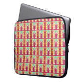 Indische Illustration des traditionellen Textildes Laptopschutzhülle (Vorderseite Links)
