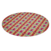 Indische Illustration des traditionellen Textildes Schneidebrett (Ecke)