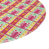Indische Illustration des traditionellen Textildes Schneidebrett (Ecke)