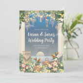 Indische indische Cocktail-Party Einladung (Stehend Vorderseite)