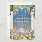 Indische indische Cocktail-Party Einladung (Vorne/Hinten)