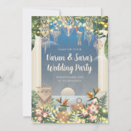 Indische indische Cocktail-Party Einladung