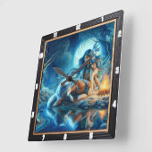 Indische Indische Erde: Der stille Anleihe Quadratische Wanduhr (Winkel)