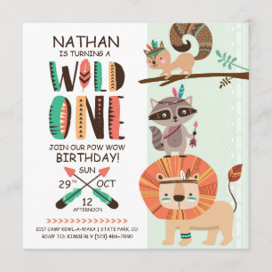 Indische Indische Indianerpow Wow Geburtstag Einladung