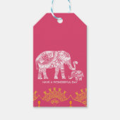 Indische Inspiration Geschenkanhänger (Vorderseite)