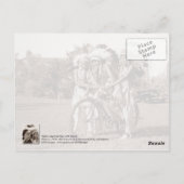 Indische Jungen mit Fahrrad Postkarte (Rückseite)