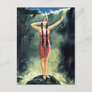 Indische Jungfrauen 1920er Kalender Mädchen Postka Postkarte