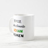 indische Kaffeemaschine Tasse (Vorderseite Links)